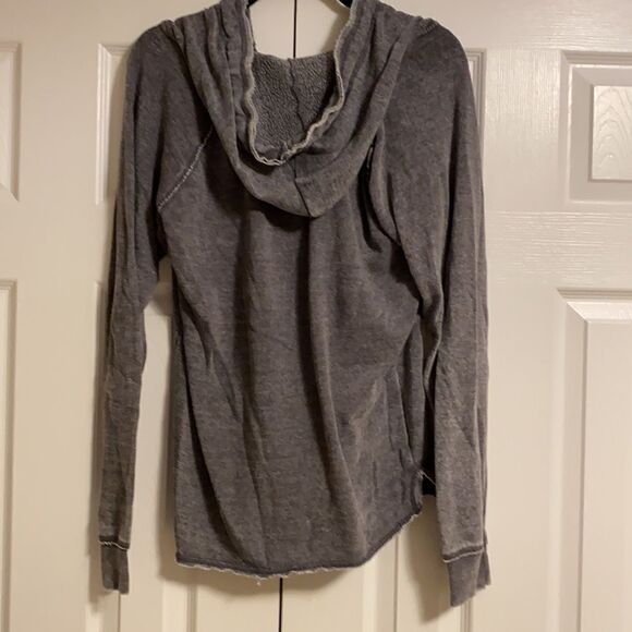 Ocean Drive Grey Hooded Front Pocket Sweatshirt - Picture 8 of 8